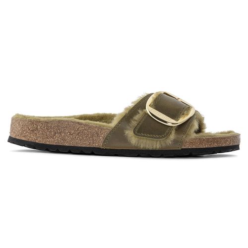 Sandales Birkenstock Madrid Big Buckle Shearling Oiled Leather