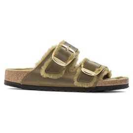 Mules Birkenstock Arizona Big Buckle Shearling Oiled Leather