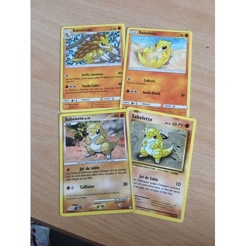 (1803) 3x Sabelette + Sablaireau (Pokemon)