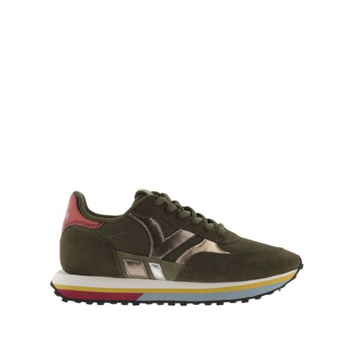 Baskets Cuir Fendu Victoria Nova Mesh