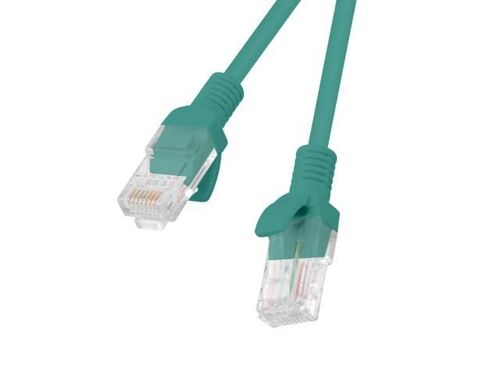CABLE RESEAU LANBERG PCU5-10CC-0100-G,RJ45,UTP,CAT 5E,1M,VERT