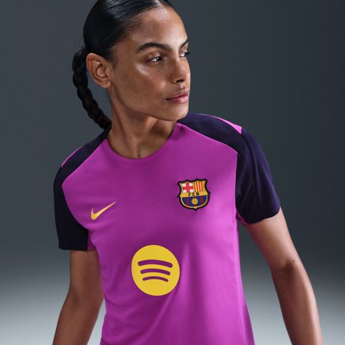 Haut De Foot À Manches Courtes Nike Dri-Fit Fc Barcelona Strike Pour Femme - Pourpre