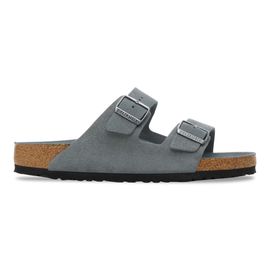 Sandales En Cuir Suédé Semelle Souple Birkenstock Arizona