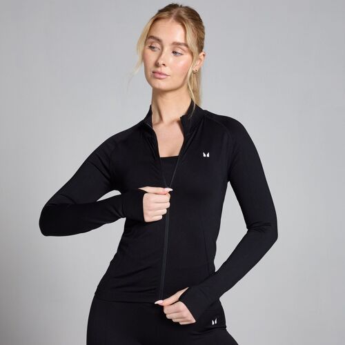 Veste Zippée Sans Coutures Mp Shape Pour Femmes ¿ Noir - S
