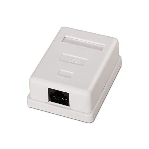 Aisens - rosette de surface rj45 cat.5e utp 1 socket, blanco