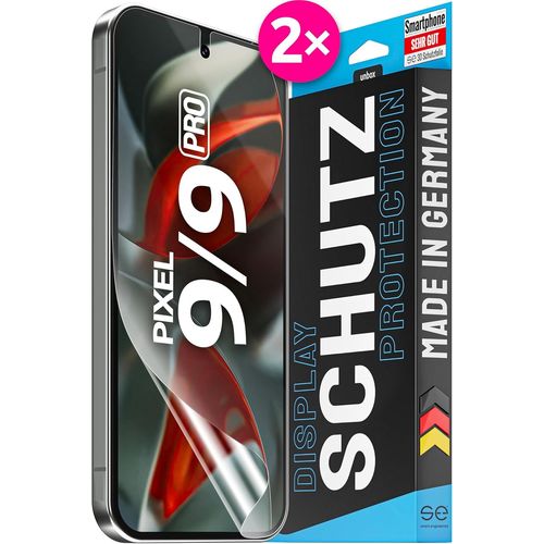 Kal-2x ® Film De Protection 3d Transparent Pour Google Pixel 9/9 Pro Auto-Réparateur Compatible Empreinte & Faceid Installation Sans Bulles Résistant Aux Chocs Et Rayures Fabriqué En Allemagne