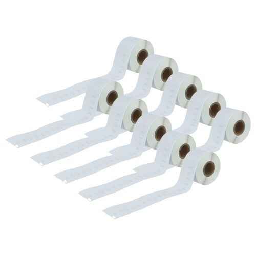 vhbw 10x Rouleau d'étiquettes 38mm x 190mm (110 étiquettes) compatible avec Dymo LabelWriter 310, 310 Turbo II, 310 II étiqueteuse blanc
