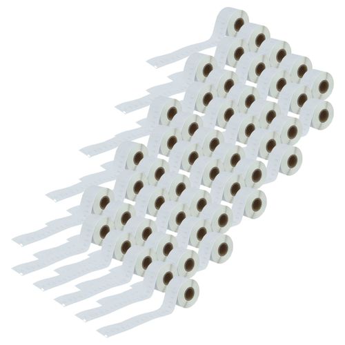 vhbw 50x Rouleau d'étiquettes 38mm x 190mm (110 étiquettes) compatible avec Dymo LabelWriter 330 Turbo, 320, 330, 320 II étiqueteuse blanc