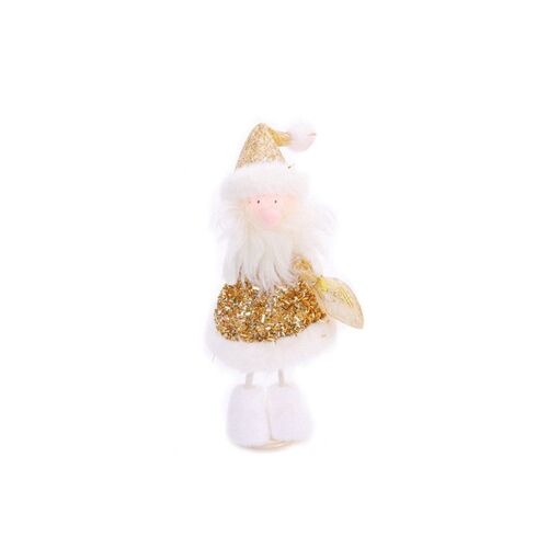 Poupée ange de noël suspendue, décoration de haute qualité pour la maison, en peluche, père noël, bonhomme de neige, Elk