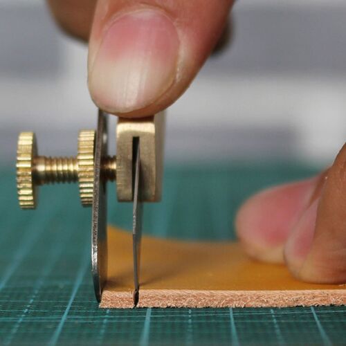 Couteau De Coupe En Cuivre, Bricolage, Couteau De Coupe En Laiton, Positionnement Du Cuir, Couteau De Coupe En Cuivre, Outil D'artisanat Du Cuir, Outil De Coupe