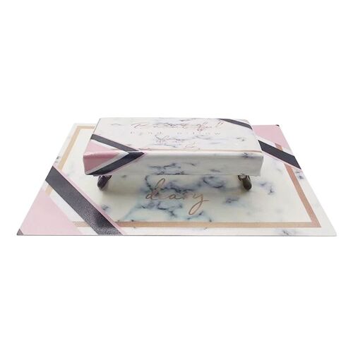 Repose-Bras En Cuir Pu Avec Support, Coussin De Manucure Pliable 