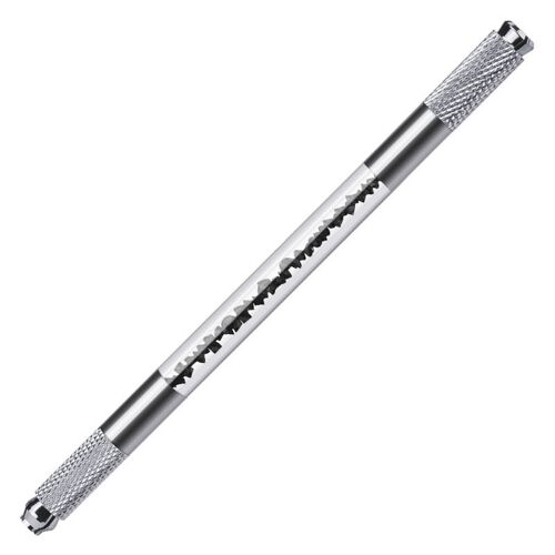 Outil À Main De Microblading À Double Tête, Stylo Tebori À Lame Plate Et Ronde, Porte-Microblading, Blogueur Oculaire, Broderie 