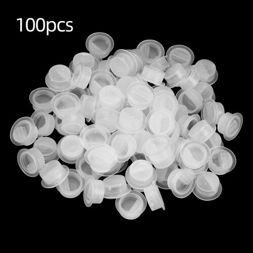 Gobelets En Silicone Jetables Pour Encre De Tatouage, 100 Pièces, Microblading, Maquillage Permanent 