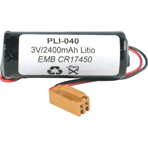 3V 2400mA CR17450 Batterie au lithium avec connecteur