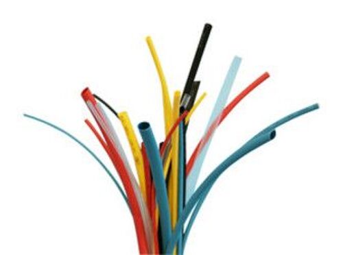 Paquet de 10 pcs Gaine thermorétractable en polyoléfine sans halogène 12,7 mm Electro Dh 40.000/12,7, couleur jaune, 8430552142965