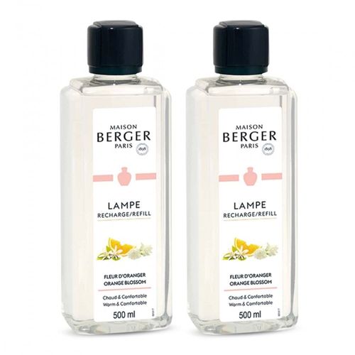 lot de 2 parfums lampe berger fleur d'oranger