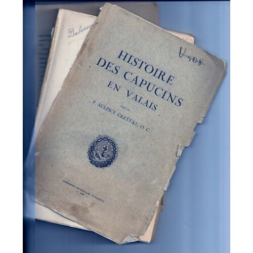 Histoire Des Capucins En Valais