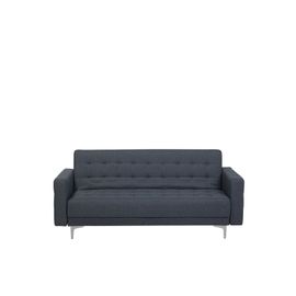 Canapé Convertible 3 Places En Tissu Gris Foncé Aberdeen