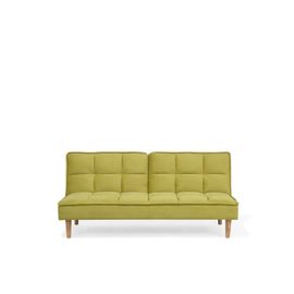 Canapé Convertible 3 Places En Tissu Vert Siljan