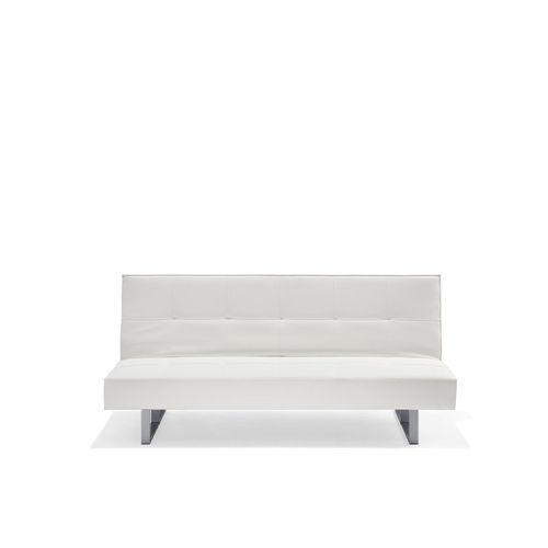 Canapé-Lit Derby Blanc Cuir Pu
