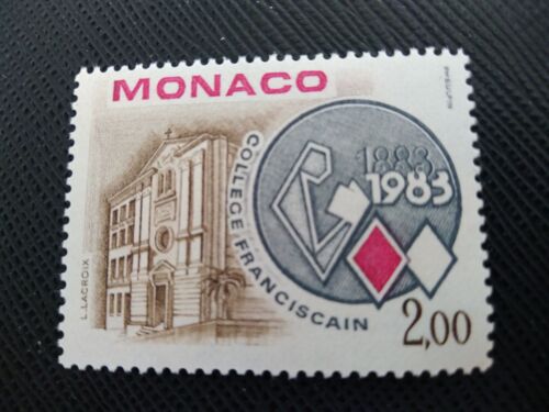 Timbre Monaco Y T 1369 100 Ans Du Collège Franciscain, Monte Carlo 1983 ( 090608 )