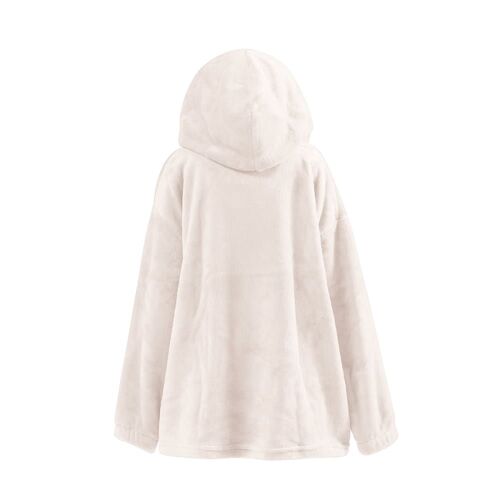Poncho Polaire Enfant À Capuche Doux & Chaud Pétale 05/08 Ans