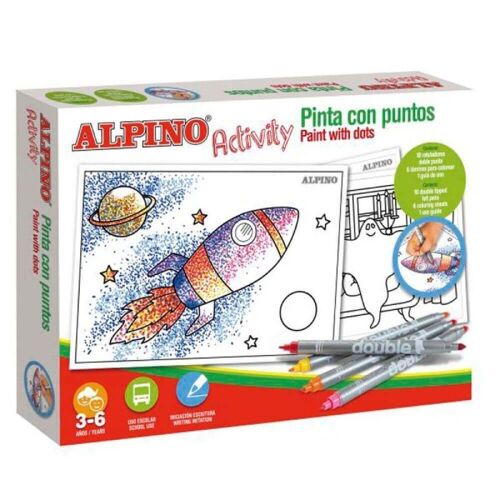 Pack Activité Alpine Ac000002 10 Feutres Doubles + 6 Coloriages