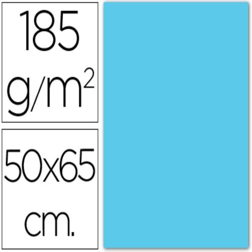 Colis 25 Feuilles Carton Iris 50x65 185g Canson Cochon Bleu Ciel