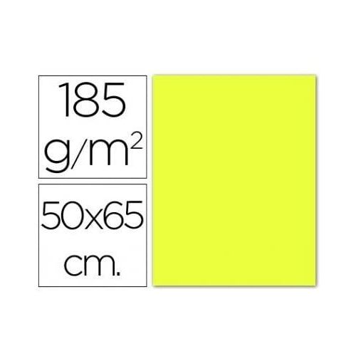 Pack 25 Feuilles Carton Iris 50x65 185g Canson Jaune Citron C200040220
