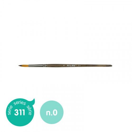 Brosse Synthétique Ronde Série 311, Nº 0 Milan 80459