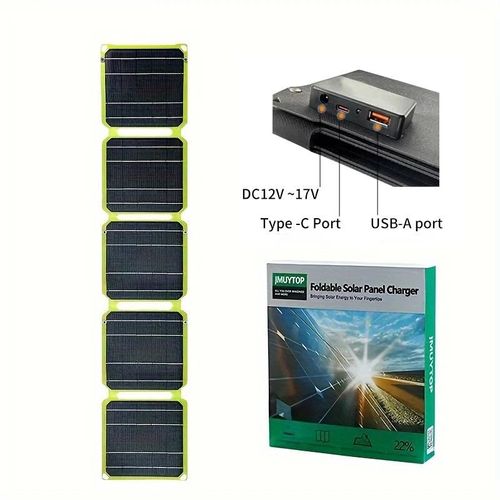 2000w Puissant Portable Pliable Panneau Solaire Flexible 5v Usb A C Chargeur De Batterie De Téléphone Portable Dc 12v Plaque Pour Centrale Électrique-Sortie Dc 80w