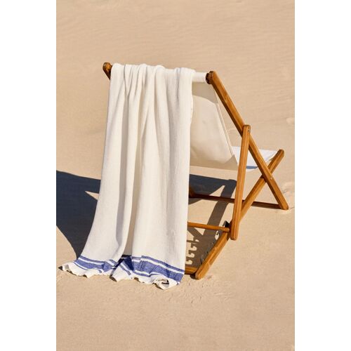 Fouta Nid D'abeilles Rayures, 100x180cm, 100% Coton Bio,