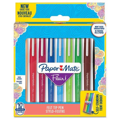 Flair Blister 10 Couleurs Assorties Paper Mate 2028898