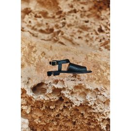 Chaussures Claquettes Tressées En Cuir