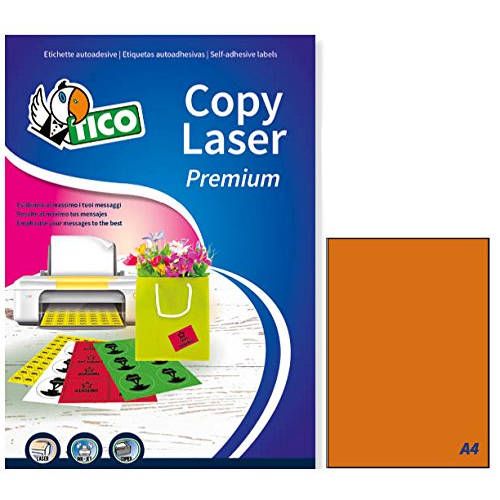 Carton 70 Feuilles D'étiquettes Sans Bordure Orange Fluo-Laser/Jet D'encre/Photocopieurs-21