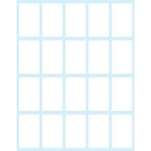 Paquet 10 Feuilles D'étiquettes Blanches Dans Enveloppe-36x22 Mm Tico
