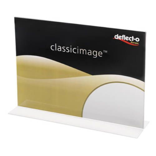 Présentoir De Table Sous La Forme D'une Déflexion Horizontale A5 En Polystyrène À 2 Faces