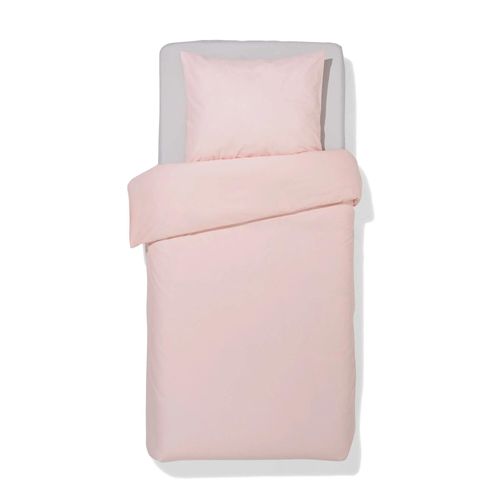 Hema Housse De Couette 140x200/220 Coton Doux Rose Clair (Rose Pâle)