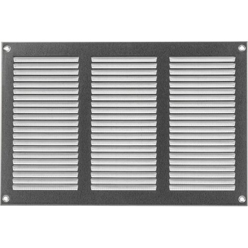 KALANKA-300x200mm Galvanisé Métal Grille de Ventilation - Grille D'aération avec Moustiquaire