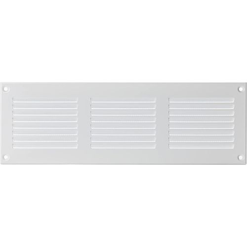 KALANKA-300x100mm Blanc Métal Grille de Ventilation - Grille D'aération avec Moustiquaire