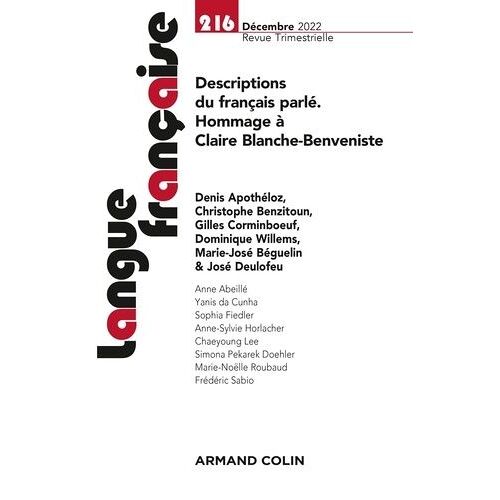Langue Française Nº216 4/2022