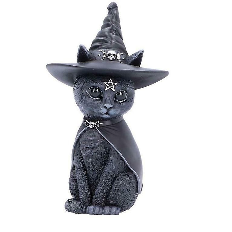 HINGTAI Lot De 50 Figurines De Chat Noir Miniatures En Résine, Décoration De Scène D'halloween, Animaux, Jardin, Maison De Poupée, Micro Paysage, Accessoires Adorables, Cadeau D'anniversaire