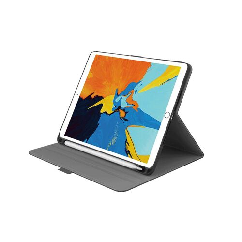 Cygnett Tekview - Étui Fin Pour Ipad 10,2' (2019) Avec Porte-Crayon Apple - Gris Et Noir
