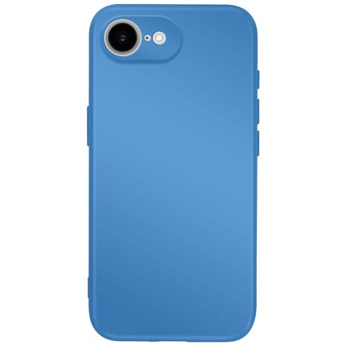 Coque pour iPhone 17e Soft-Touch en Silicone Série Fast Cover Bleu