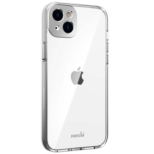 Coque MagSafe pour iPhone 14 Plus Modèle iGlaze Ultra Résistant Moshi Argent