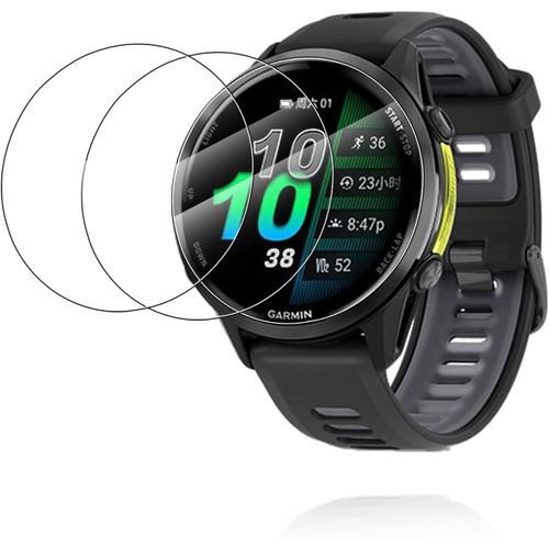 Kal-Lot De 3 Films De Protection D'écran En Verre Trempé Pour Montre Intelligente Garmin Forerunner 970 - Haute Transparence, Sans Bulles, Anti-Rayures Et Anti-Traces De Doigts