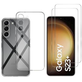 Coque Pour Samsung Galaxy S23 Plus Et 2 Verres Trempe Film Protection Ecran [Phonillico]