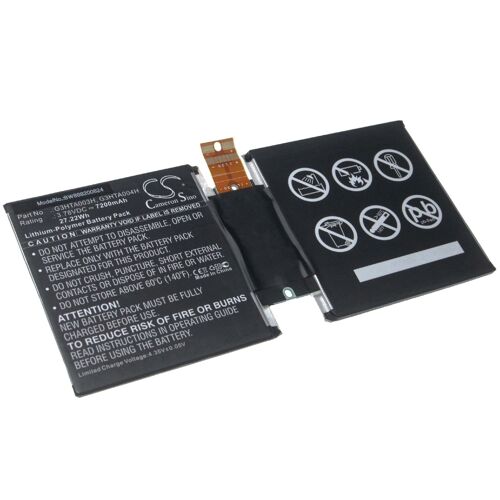 Vhbw Batterie Compatible Avec Microsoft Surface 3 10.8", 3 1645, Msk-1645 Tablette Pad (7200mah, 3,78v, Li-Polymère)