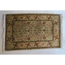 Tapis Hereke En Soie, Authentique, Signé, 106x66 Cm