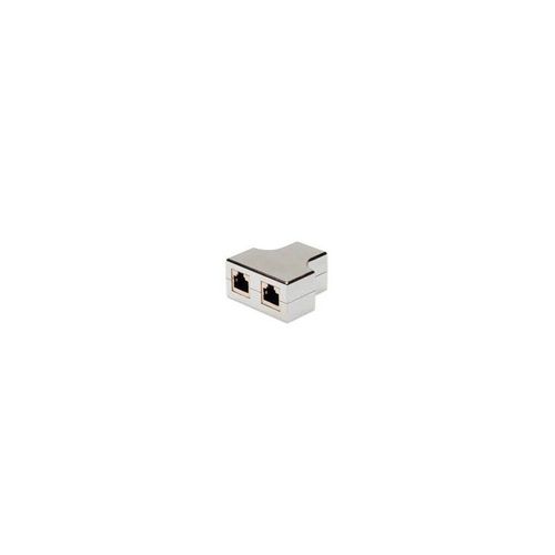 Coupleur 2 RJ 45 à 1 RJ 45 CAT 5e
